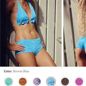 Free People Bonnet Blue Bikini Set